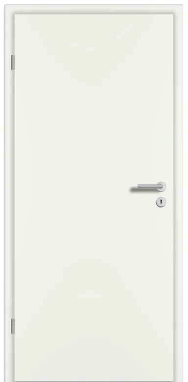 PRÜM Zimmertür Komplettset Weißlack Röhrenspan Rundkante 0