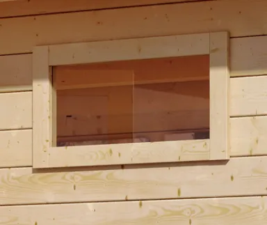Karibu Fenster feststehend für Gartenhaus 0
