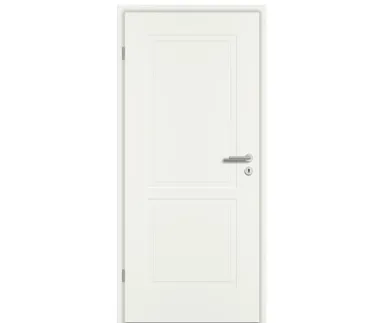 PRÜM Zimmertür ELEGANCE MODENA M2 Weißlack Exclusiv RAL 9010 Röhrenspan Eckkante 0