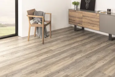 HORI Klick-Vinylboden HDF Kiefer gebürstet Landhausdiele 0