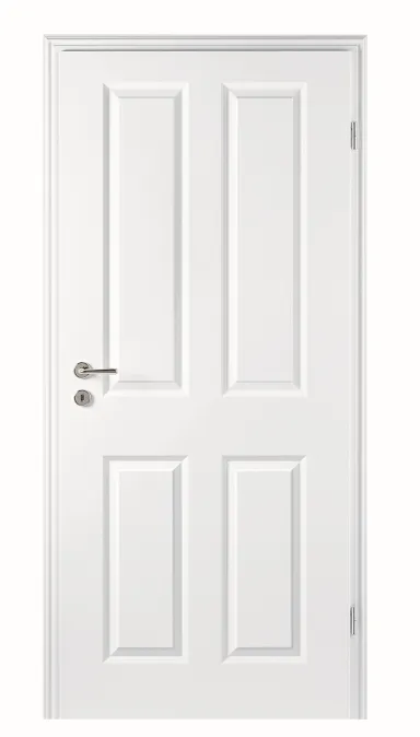 HORI Zimmertür Estella 4 Weißlack RAL9010 Röhrenspan Rundkante 0