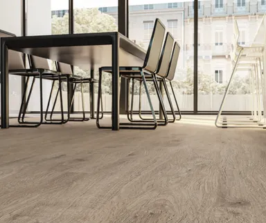 HORI Klick-Hartvinylboden Rigid SPC Eiche Bat Jam strukturiert Landhausdiele 0