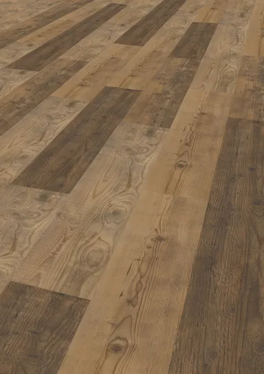 HORI Klick-Vinylboden HDF Kiefer Lahn gebürstet Landhausdiele 3