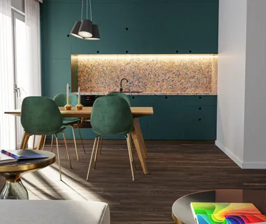 HORI Klick-Hartvinylboden Rigid SPC Eiche geräuchert gekälkt Cairns Landhausdiele Holzstruktur 0