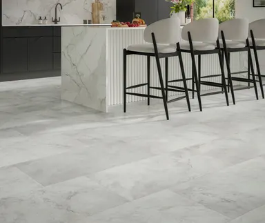 PARADOR Klick-Vinylboden SPC Trendtime 5 Marmor Abbey weiß Mineralstruktur Fliese 0