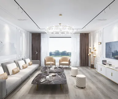 HORI Klick-Hartvinylboden Rigid SPC Eiche Grover Cleveland braungrau Landhausdiele Holzstruktur 0