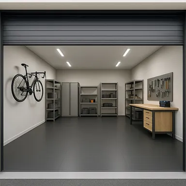 Gerflor Garagenboden, R-Tile Puzzle, lose verlegbar, Dunkelgrau 4