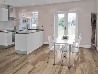 DOMIZIL PVC freier Klick-Designboden Aqua Eiche mix beige Landhausdiele 7