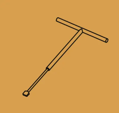 HORI Stelzlager Stellschlüssel für Gefälle-Plattenlager 0