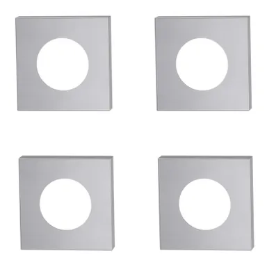 GRIFFWERK Außen-Rosette Sieger Design Quadrat Edelstahl matt 0