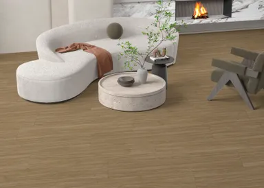 HORI Klebe-Vinylboden massiv Chestnut Eiche Holzstruktur Landhausdiele 0