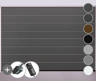 HÖRMANN Garagentor RenoMatic M-Sicke Woodgrain Komplettset 0