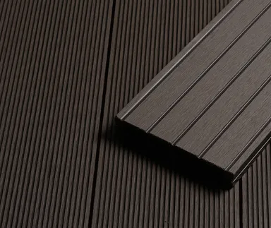 HORI Terrassendielen Komplettset WPC Antigua Hohlkammer braun grob / fein geriffelt 21 x 146 mm 0