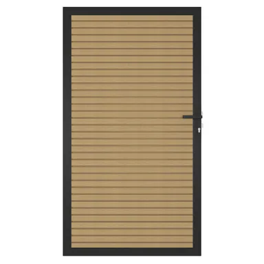 NewTechWood WPC Sichtschutzzaun Stecksystem Zauntür Modena 0