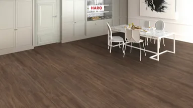 Haro Disano Saphir PVC freier Designboden Nussbaum strukturiert Landhausdiele 2