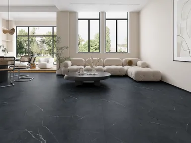 HORI Klick-Hartvinylboden Rigid SPC XXL Fliesenformat Concreto Filmine Steinstruktur 0