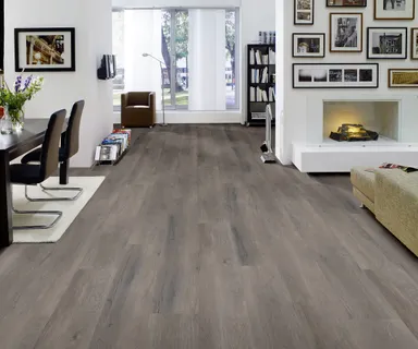 HORI Klick-Hartvinylboden Anti-Kratz Rigid SPC Mooreiche Brownblacky XXL Landhausdiele 0