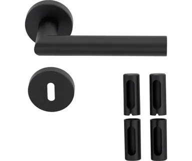 HORI Türgriff L-Form schwarz PVD 0