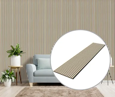 HORI WALL Akustik LongLine Dekor Wandpaneele White Oak 0