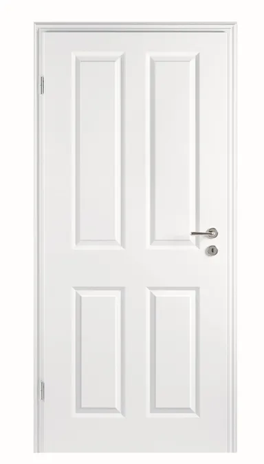 HORI Zimmertür Komplettset Estella 4 Weißlack RAL9010 Röhrenspan Rundkante 0