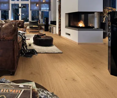 MEISTER Lindura Holzboden HD 400 Eiche lebhaft pure 08936 gebürstet ultramattlackiert Landhausdiele 0
