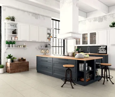 KRONOTEX Laminat Mega Plus D80692 Travalo Travertin Weiß Natursteinformat 3