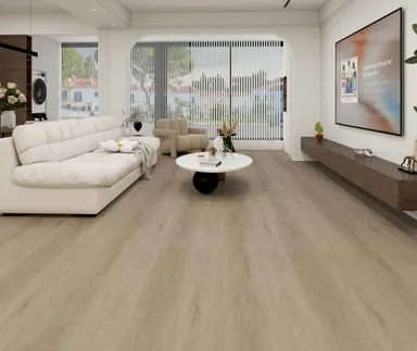 HORI Klick-Hartvinylboden Rigid SPC Eiche John Tyler hellbraun gekälkt Landhausdiele Holzstruktur 0