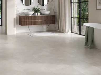 PARADOR PVC freier Klick-Designboden Modular ONE Hydron Beton weiß Steinstruktur Fliese 5