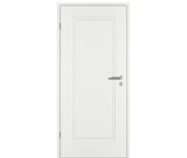 PRÜM Zimmertür ELEGANCE MODENA M1 Weißlack Exclusiv RAL 9016 Röhrenspan kleine Rundkante 0