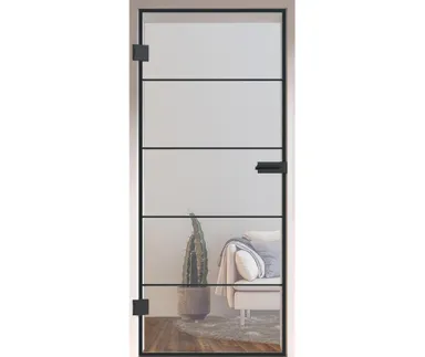 HORI Glastür Komplettset Loft Premium Valencia Klarglas ESG 8 mm 1