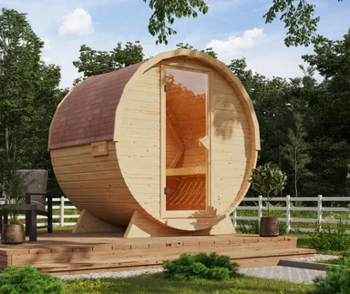 Karibu Stecksystem Fass-Sauna 38 mm 0