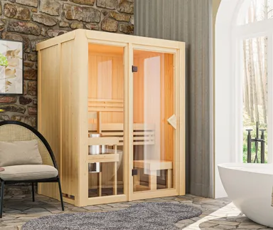 Karibu System-Sauna Avari Fronteinstieg 68 mm 0