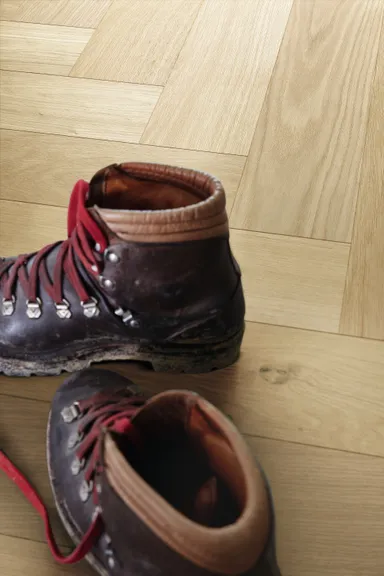 MEISTER Lindura Holzboden HS 500 Eiche classic Alabaster 8929 gebürstet Fischgrät 3