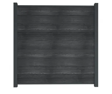 HORI Wood-Design WPC Sichtschutzzaun Stecksystem Zaunelement ohne Pfosten 0