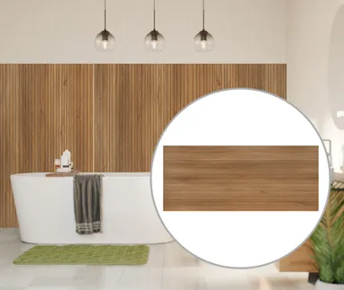 MODEE Wandverkleidung 2800 x 1175 x 4 mm Platte True Wood Fluted Asturia mit Naturstruktur 0