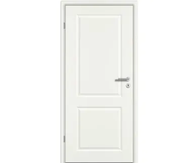 PRÜM Zimmertür Classic C2 Weißlack RAL9010 Röhrenspanplatten Karnieskante 0