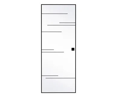 HORI Glasschiebetür Komplettset Loft Premium Lines Klarglas ESG 8 mm 1