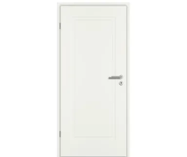 PRÜM Zimmertür ELEGANCE MODENA M1 Weißlack Exclusiv RAL 9010 Röhrenspan Eckkante 0