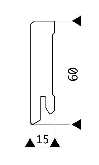 ZIRO Sockelleiste Black Walnut Profil 6055 1