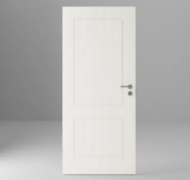 HORI Zimmertür Alicante 2 Weißlack RAL9010 Röhrenspan Eckkante 1