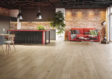 HORI Parkett 300 Eiche Various Landhausdiele gebürstet creme matt versiegelt 2