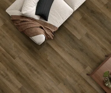 HORI Klick-Hartvinylboden Rigid SPC Eiche George Washington schwarzbraun Landhausdiele Holzstruktur 0