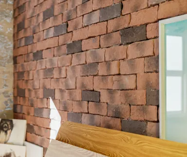 HORI Wandverkleidung Betonsteinverblender Klinkeroptik Rot/Braun 5