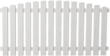 TETZNER & JENTZSCH Vorgartenzaun Lightline Vorgarten Hochbogen weiß 0