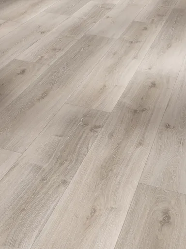 PARADOR Klick-Vinylboden SPC Basic 5.3 Eiche grau geweißt gebürstete Struktur Landhausdiele 5