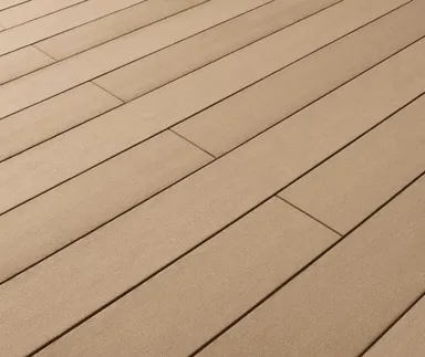 Lignodur terrafina Terrassendielen WPC Massiv XL glatt gebürstet Sand 21 x 196mm 0