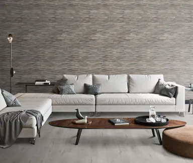 INDO Echtholz Wandverkleidung 3D Holzverblender Axewood White wash 1