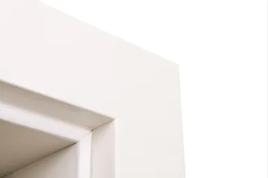 HORI Zimmertür Komplettset Vigo Weißlack RAL9010 Röhrenspan Eckkante 1
