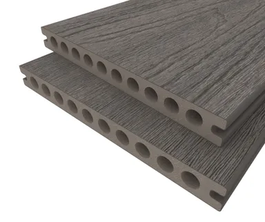 HORI Terrassendiele WPC Hohlkammer Wood Feeling Co-Extrudiert 22,5x210mm grau 0