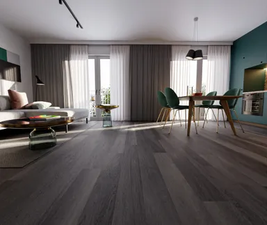 HORI Klick-Hartvinylboden Rigid SPC Walnuss dunkel Sydney Landhausdiele Holzstruktur 0